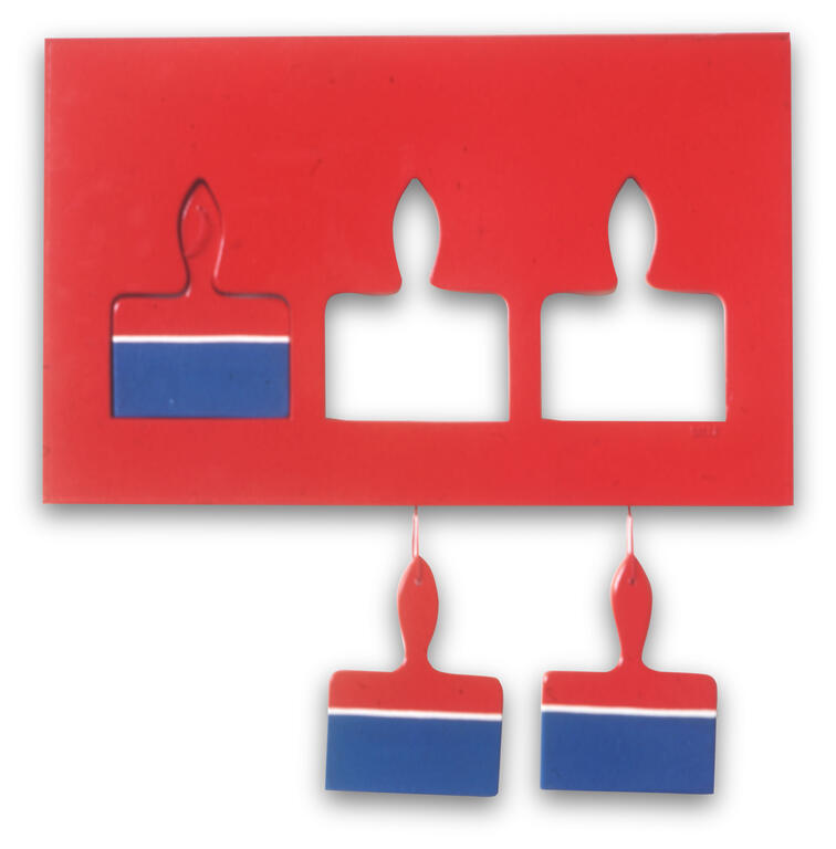 Catalogue raisonné, Claude Gilli, Négatif et positif (bleu-blanc-rouge) —1967