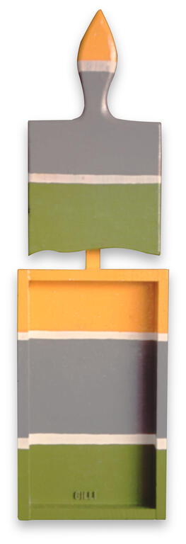 Catalogue raisonné, Claude Gilli, Positif et négatif (vert-jaune-gris) — 1966