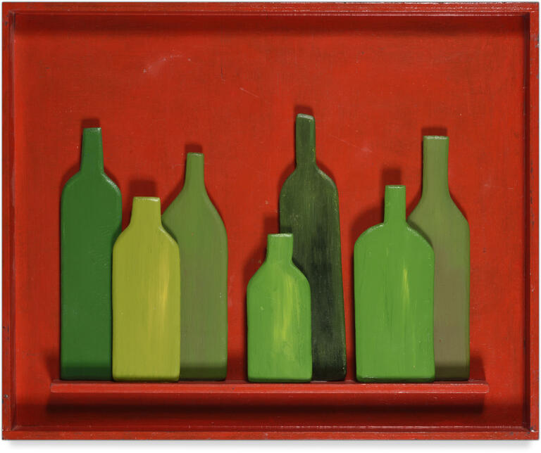 Catalogue raisonné, Claude Gilli, Nature morte aux bouteilles — 1976