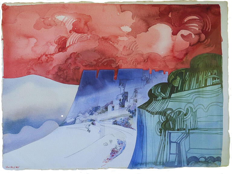 Catalogue raisonné, Adolphe Deville, Route vers Saignon, 1984 *