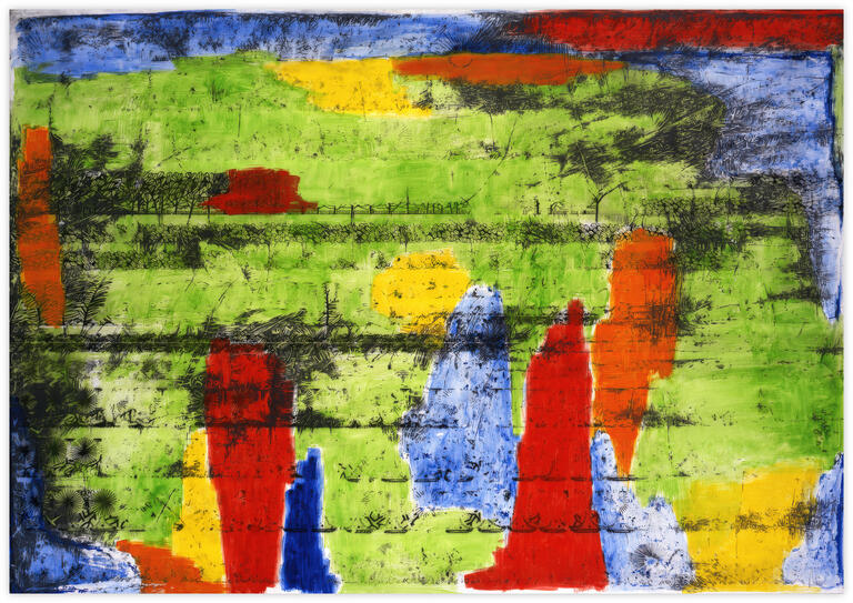 Catalogue raisonné, Bernadette Delrieu, Paysages décalés n°2 - 2003