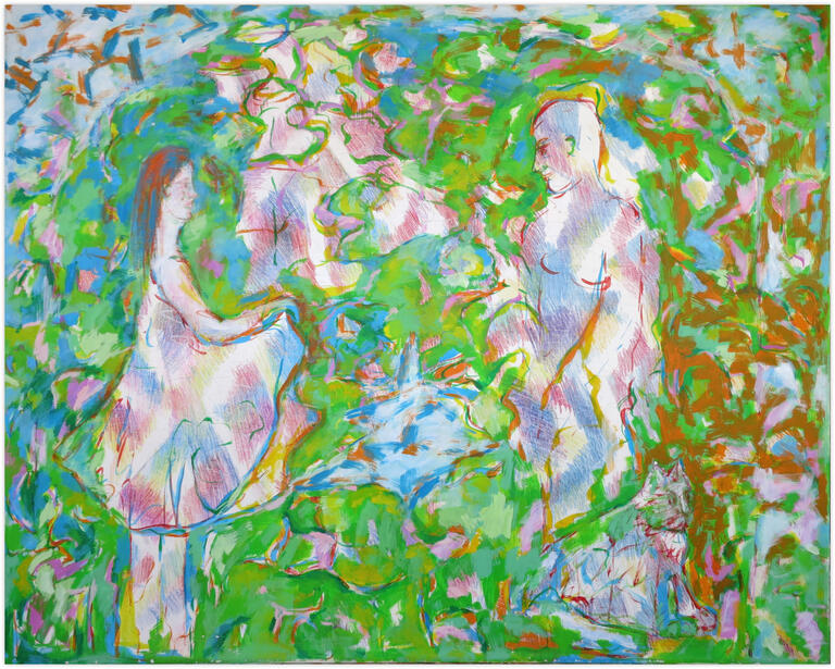 Catalogue raisonné, Bernadette Delrieu, Picnic ou Plaisir d'été - 1992