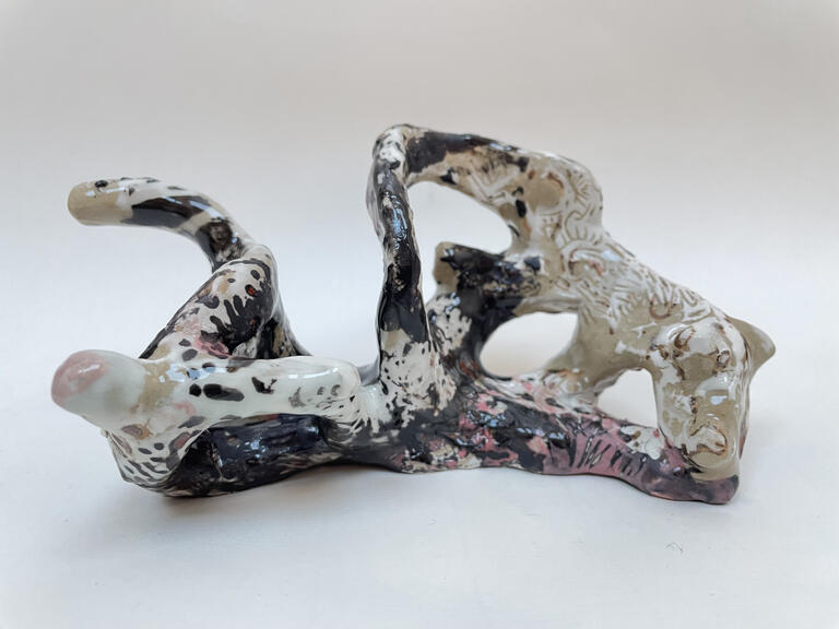 Catalogue raisonné, Daniel Boursin, stoneware black'n pink —2021