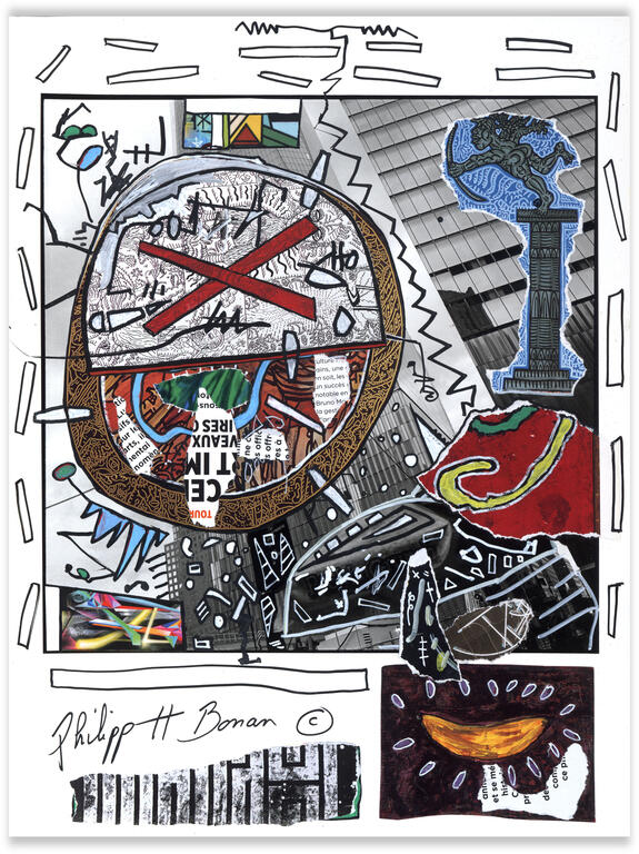 Catalogue raisonné, Philipp Hugues Bonan, Sans titre (banane et croix)