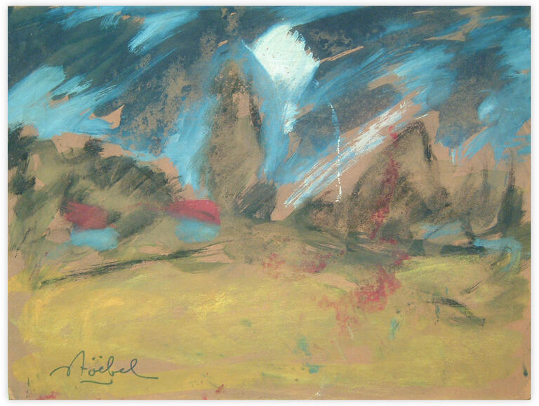 Catalogue raisonné, Edgar Stoëbel, approaching storm — 