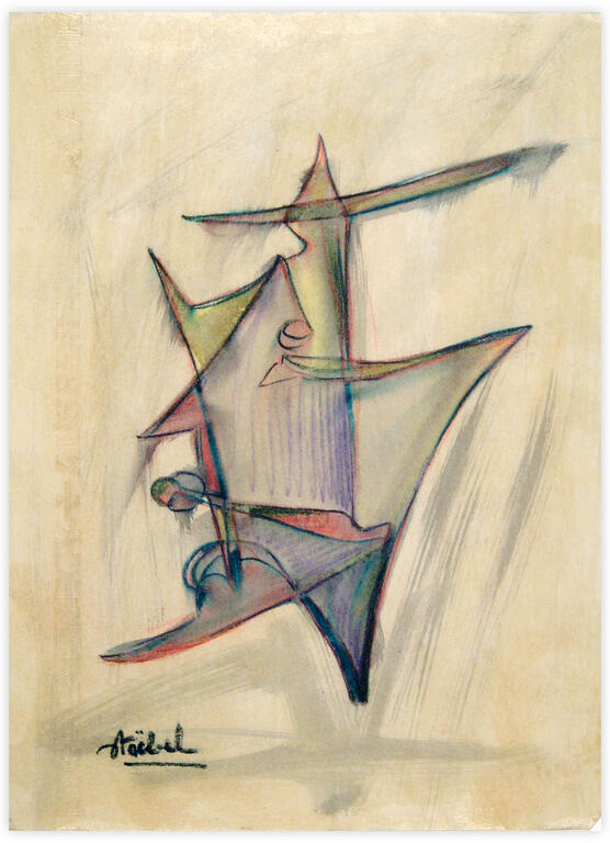 Catalogue raisonné, Edgar Stoëbel, lavis - abstract — 