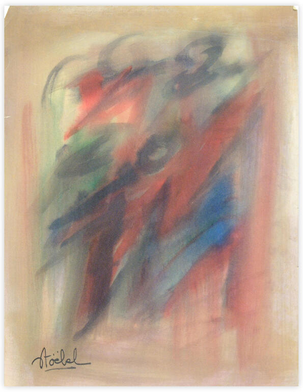 Catalogue raisonné, Edgar Stoëbel, lavis - abstract — 