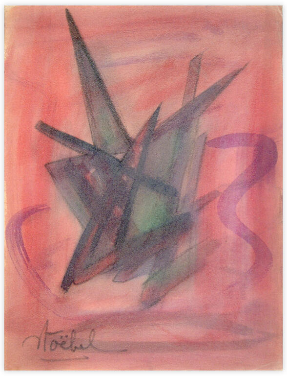 Catalogue raisonné, Edgar Stoëbel, lavis - abstract — 