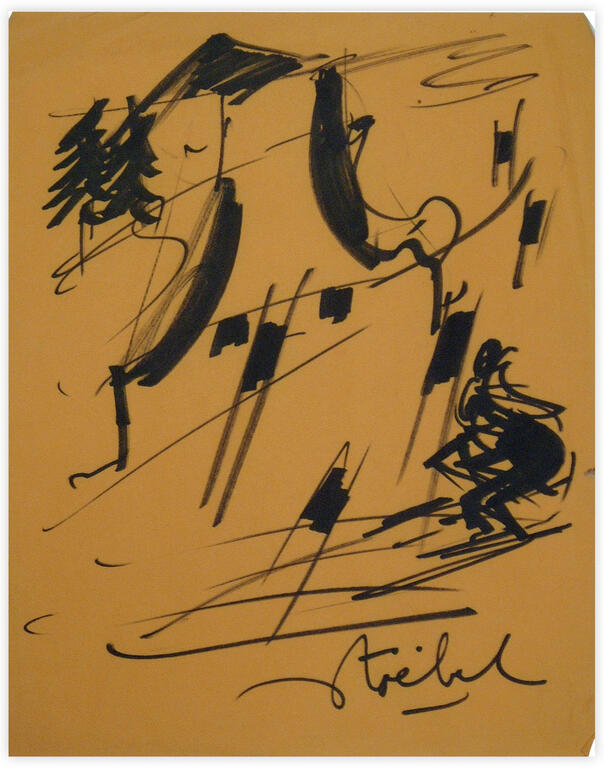Catalogue raisonné, Edgar Stoëbel, au ski — 