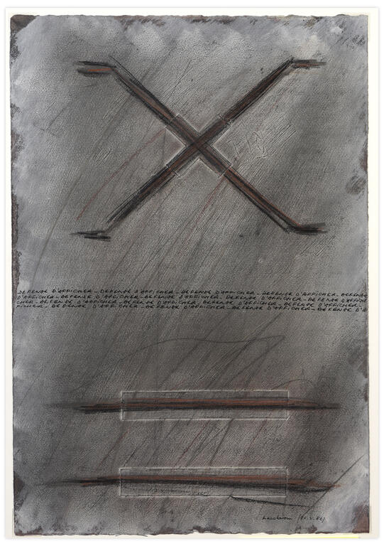 Catalogue raisonné, Henri Maccheroni, Défense d'afficher - circa 1982