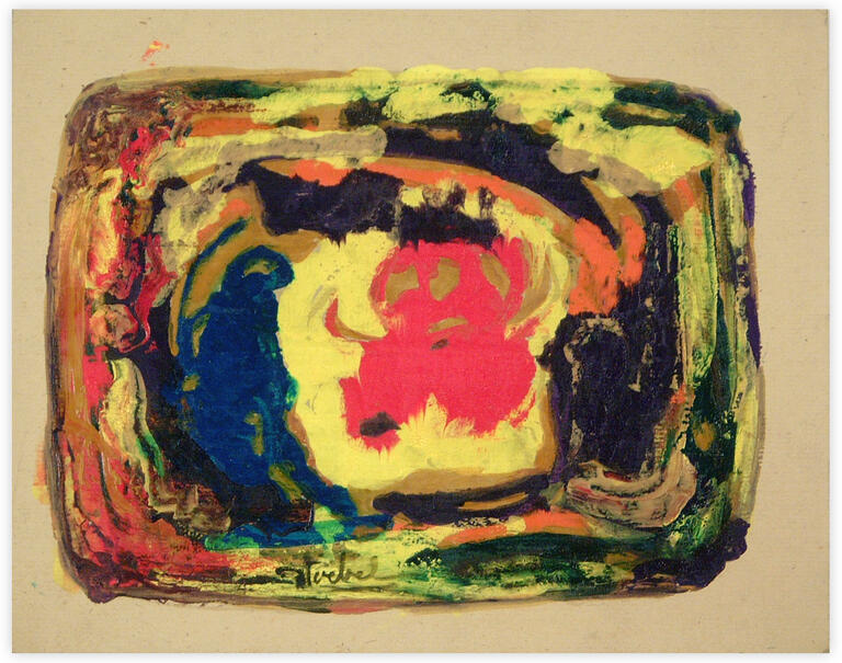 Catalogue raisonné, Edgar Stoëbel, abstract mit der röte — 