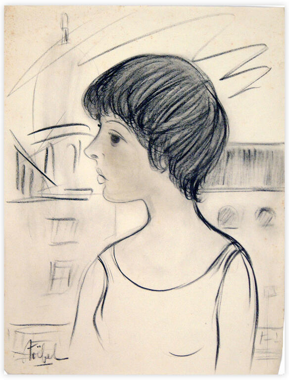 Catalogue raisonné, Edgar Stoëbel, jeune femme — 