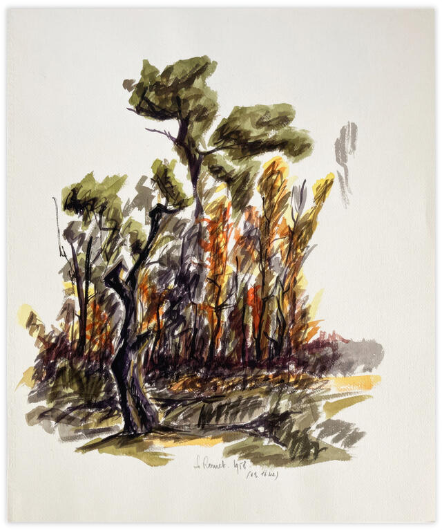 Catalogue raisonné, Henri Maccheroni, Le Rouret, Journal de l’œuvre - 1958