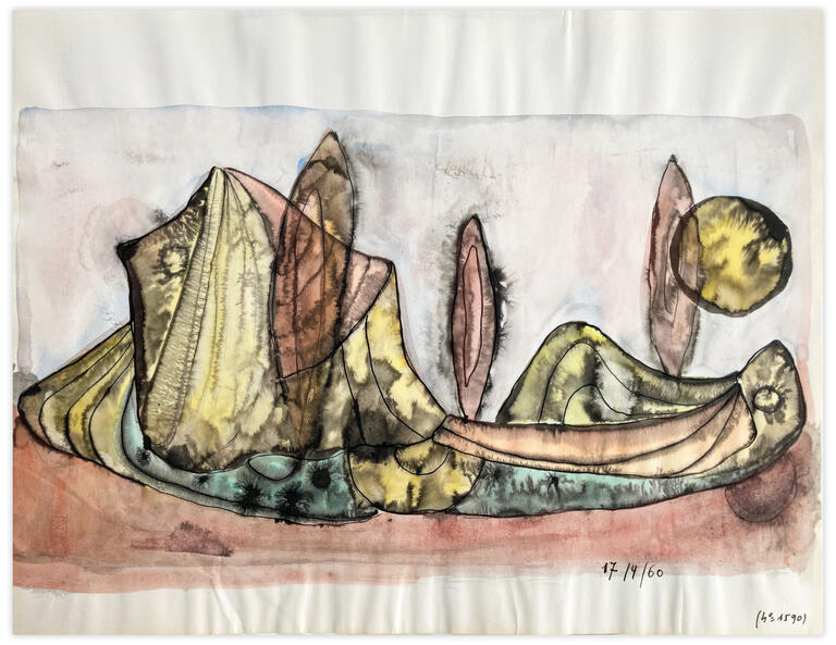 Catalogue raisonné, Henri Maccheroni, Sans titre, Journal de l’œuvre - 1960