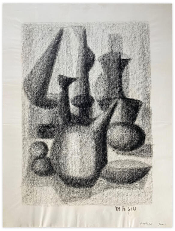 Catalogue raisonné, Henri Maccheroni, Sans titre, Journal de l’œuvre - 1958
