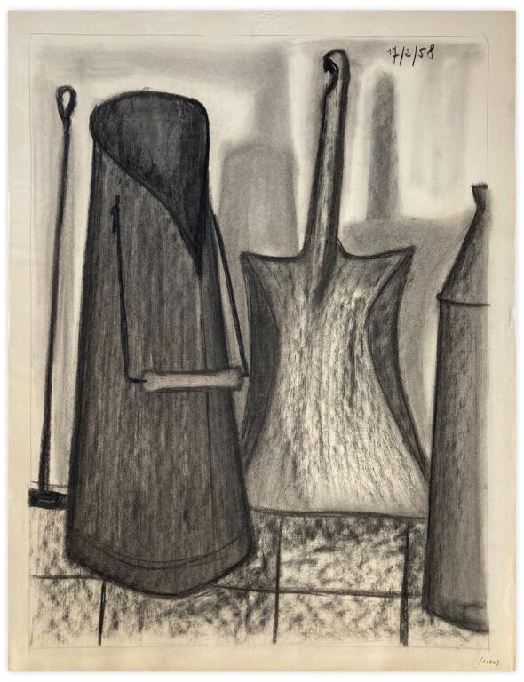 Catalogue raisonné, Henri Maccheroni, Sans titre, Journal de l’œuvre - 1958