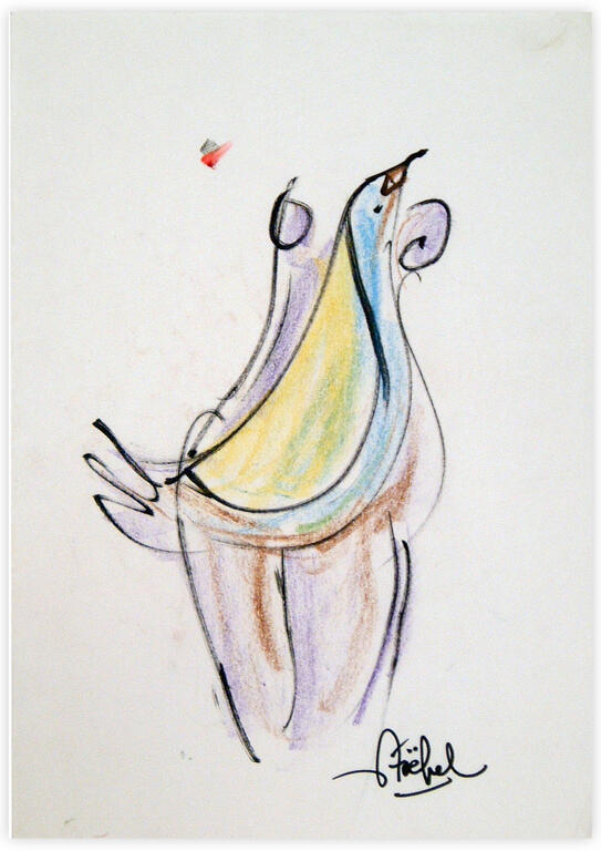 Catalogue raisonné, Edgar Stoëbel, bird and star — 