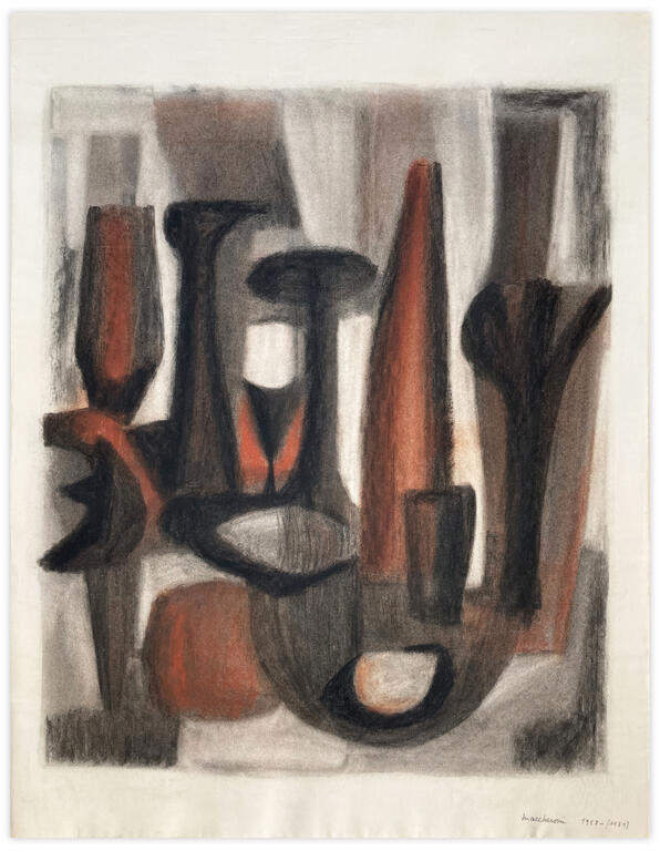 Catalogue raisonné, Henri Maccheroni, Sans titre, Journal de l’œuvre - 1958
