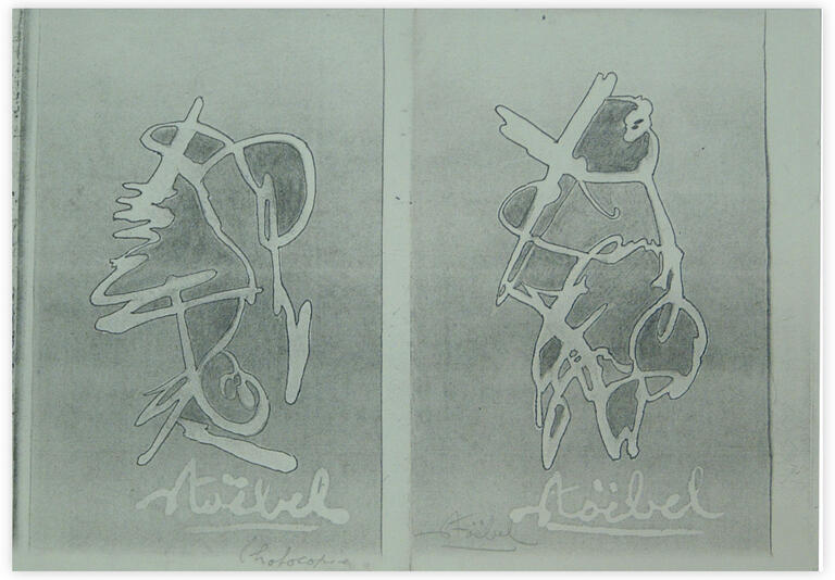 Catalogue raisonné, Edgar Stoëbel, both abstract — 