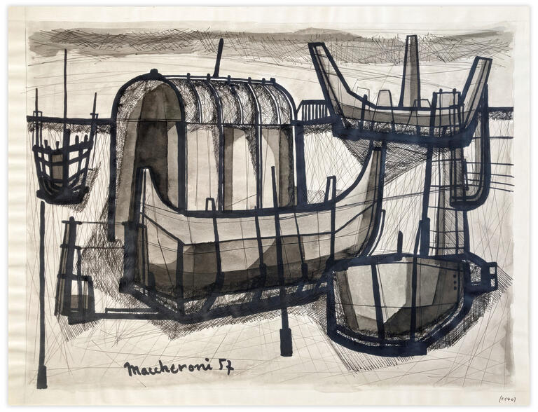 Catalogue raisonné, Henri Maccheroni, Sans titre,  Journal de l’œuvre - 1957