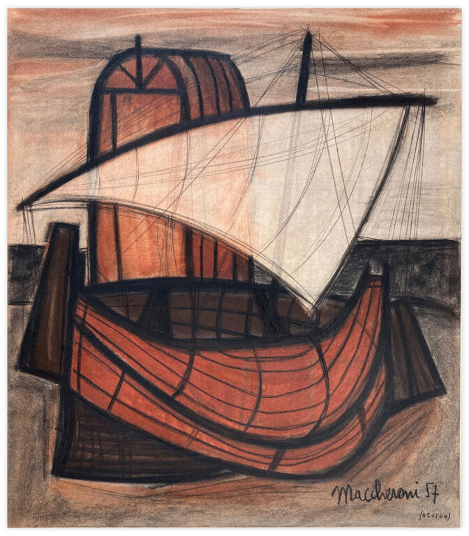 Catalogue raisonné, Henri Maccheroni, Sans titre, Journal de l’œuvre - 1957
