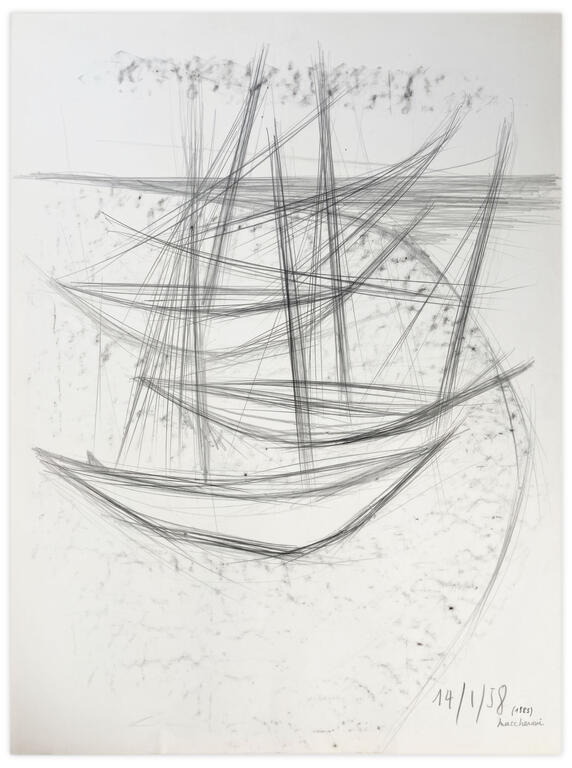 Catalogue raisonné, Henri Maccheroni, Sans titre, Journal de l’œuvre - 1958
