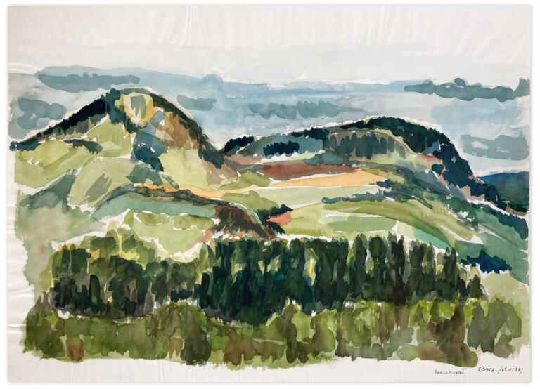 Catalogue raisonné, Henri Maccheroni, Sans titre, Journal de l’œuvre - 1958