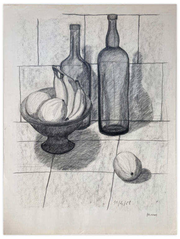 Catalogue raisonné, Henri Maccheroni, Sans titre, Journal de l’œuvre - 1958