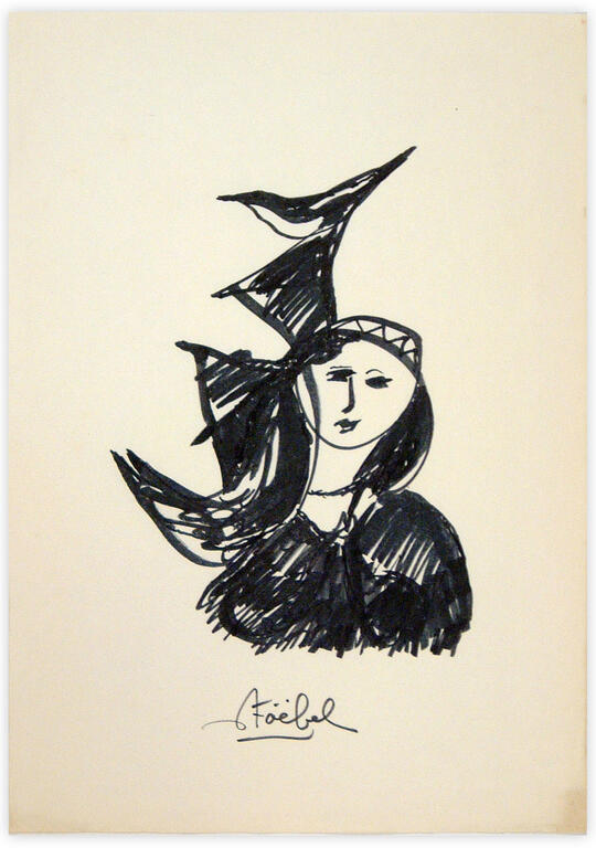 Catalogue raisonné, Edgar Stoëbel, "… sur une femme perché" — 