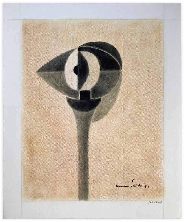 Catalogue raisonné, Henri Maccheroni, Sans titre, n°II, Journal de l’œuvre - 1959