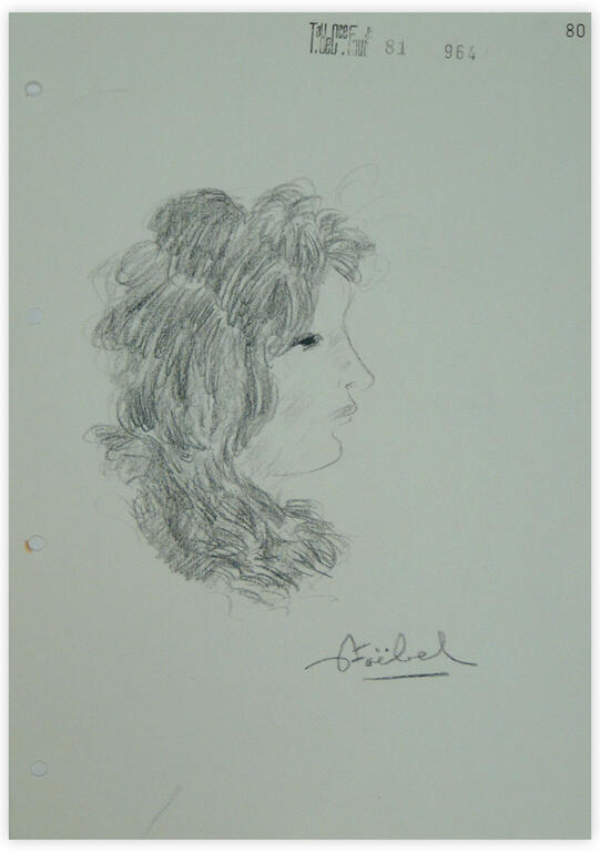 Catalogue raisonné, Edgar Stoëbel, portrait de femme — 