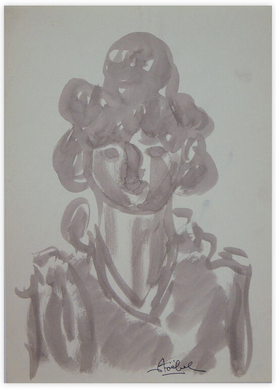 Catalogue raisonné, Edgar Stoëbel, portrait de femme — 