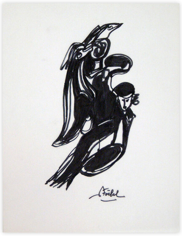 Catalogue raisonné, Edgar Stoëbel, femme oiseau — 