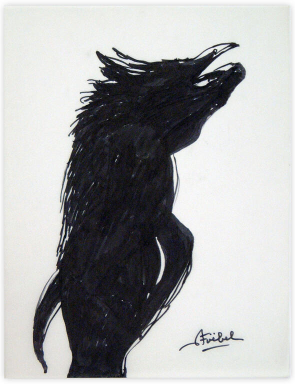 Catalogue raisonné, Edgar Stoëbel, horse-bird — 