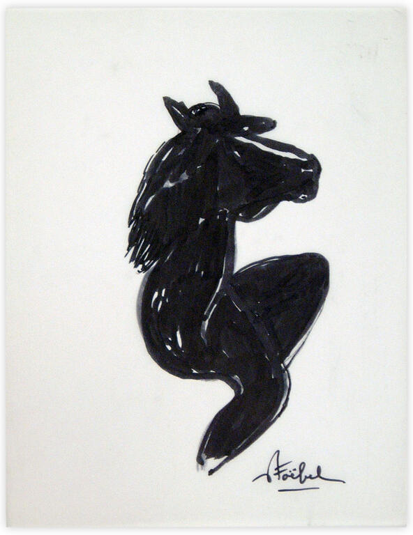 Catalogue raisonné, Edgar Stoëbel, woman legs & horse — 