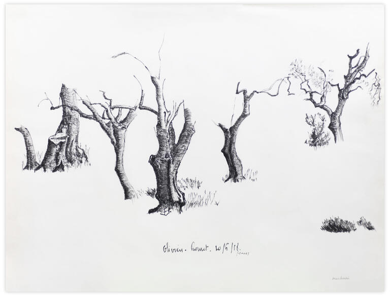 Catalogue raisonné, Henri Maccheroni, Etude d’arbres, Journal de l’œuvre - 1958