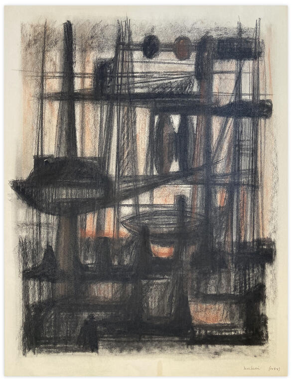 Catalogue raisonné, Henri Maccheroni, Sans titre, Paysage mécanique, Journal de l’œuvre - circa 1960