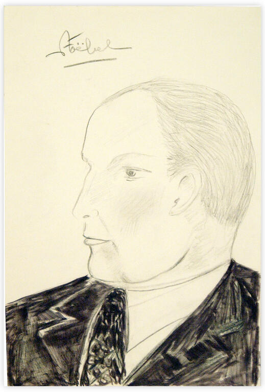 Catalogue raisonné, Edgar Stoëbel, portrait d'homme — 