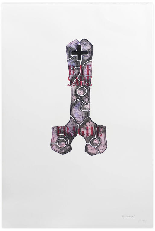 Catalogue raisonné, Henri Maccheroni, Pour DAF Sade, Archéologies blanches III - 1977