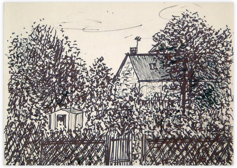 Catalogue raisonné, Edgar Stoëbel, landscape - ferme — 