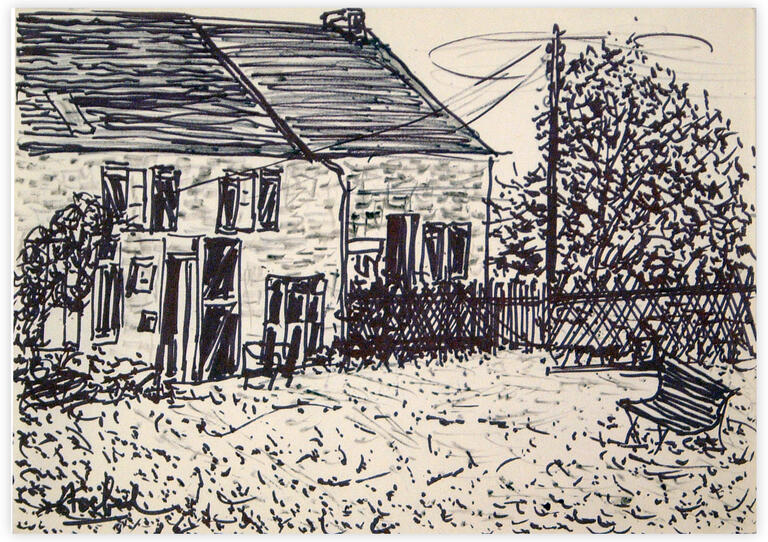 Catalogue raisonné, Edgar Stoëbel, landscape - la banc — 