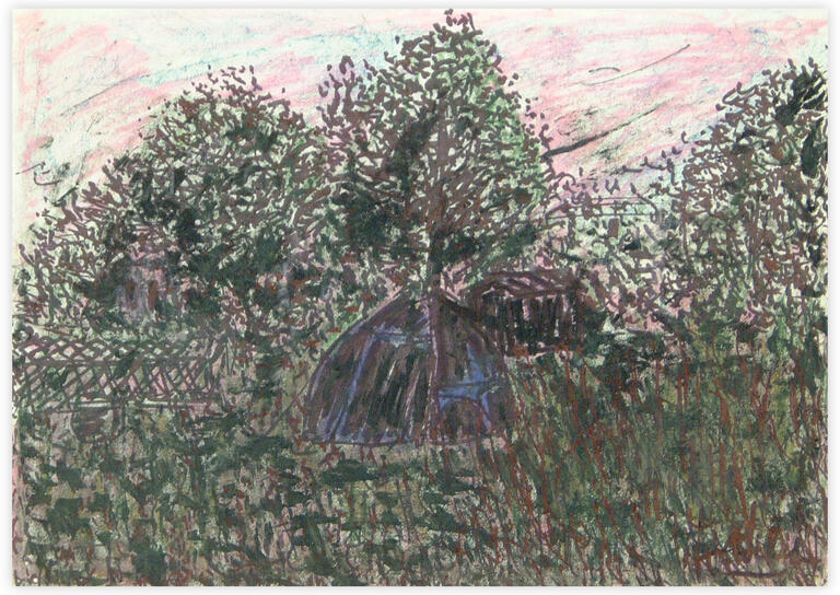 Catalogue raisonné, Edgar Stoëbel, landscape - la tente de nuit — 