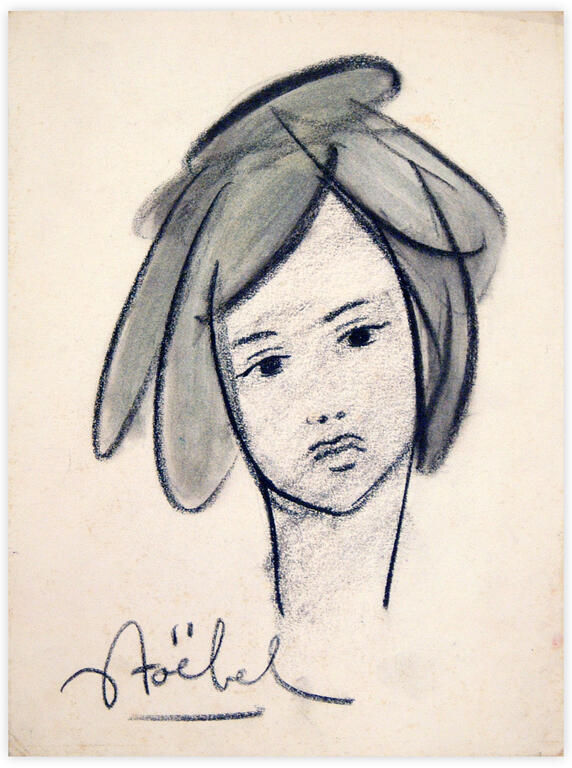 Catalogue raisonné, Edgar Stoëbel, portrait de femme — 