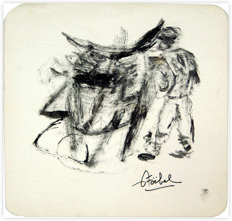 Catalogue raisonné, Edgar Stoëbel, paysan et son animal — 