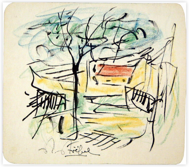 Catalogue raisonné, Edgar Stoëbel, farm - landscape — 