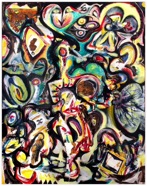 Catalogue raisonné, Jean-Jacques Lebel, Portrait de Connie Twinklefuck Candida - 1957