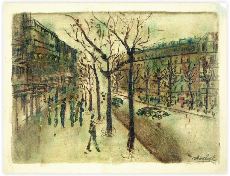 Catalogue raisonné, Edgar Stoëbel, avenue parisienne ? — 