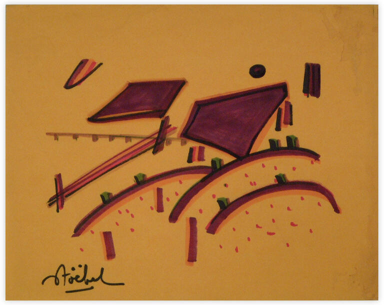 Catalogue raisonné, Edgar Stoëbel, abstract (apesanteur) — 
