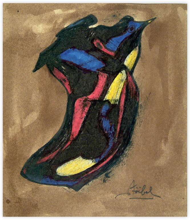 Catalogue raisonné, Edgar Stoëbel, abstract & bird — 