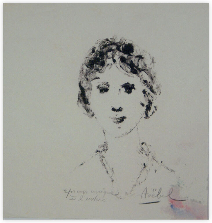 Catalogue raisonné, Edgar Stoëbel, reproduction - épreuve unique à l'envers - portrait — 